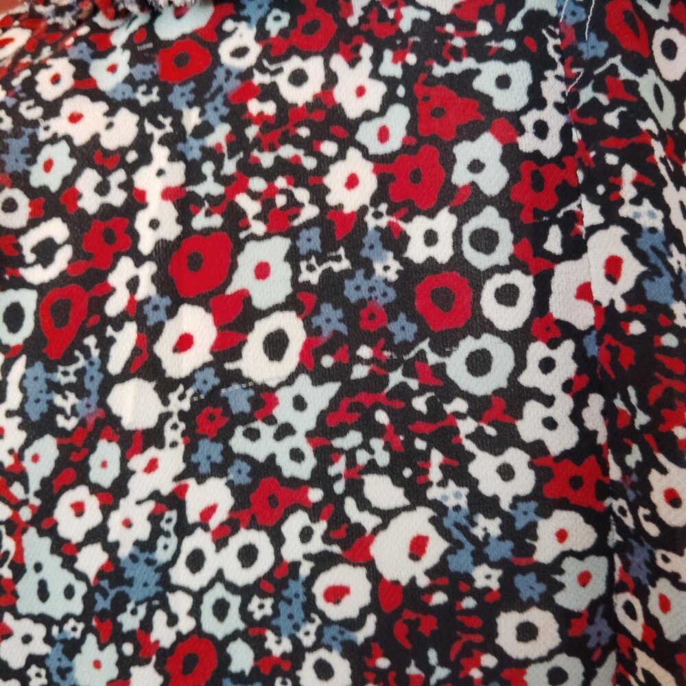 Derek Lam 10 Crosby  Georgette Cold Shoulder Blouse  size 2 - Picture 2 of 11